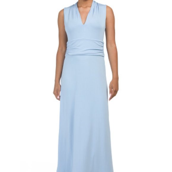 Vince Camuto Dresses & Skirts - SOLD NWT Vince Camuto V Neck Maxi Dress S MSRP $119 Tonic Water Blue